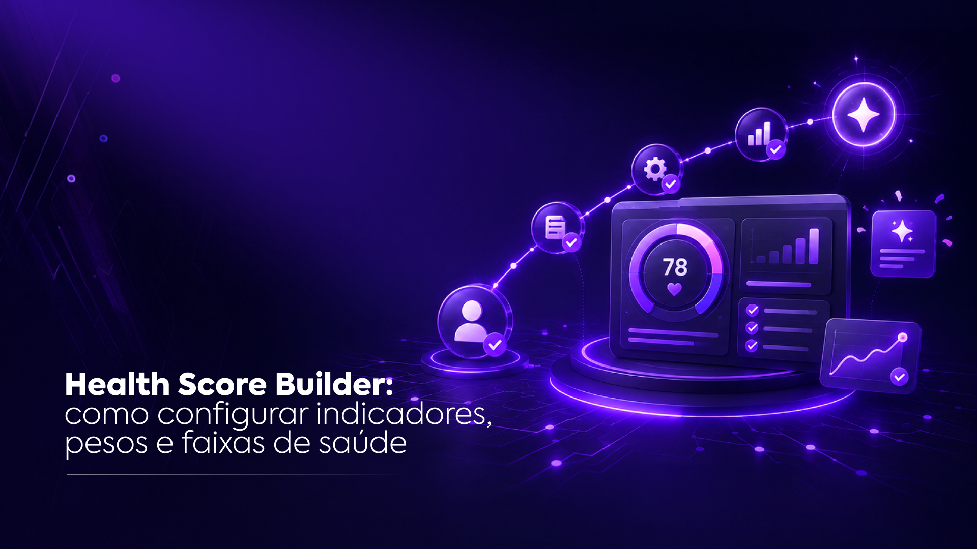 Health Score Builder: como configurar indicadores, pesos e faixas de saúde